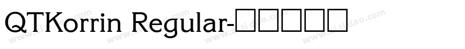 QTKorrin Regular字体转换